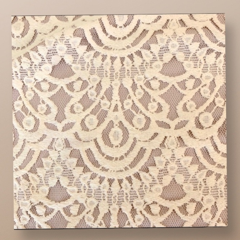 Jessica Howard Lace Overlay Ivory/Mauve Dress 4 - Picture 3 of 8